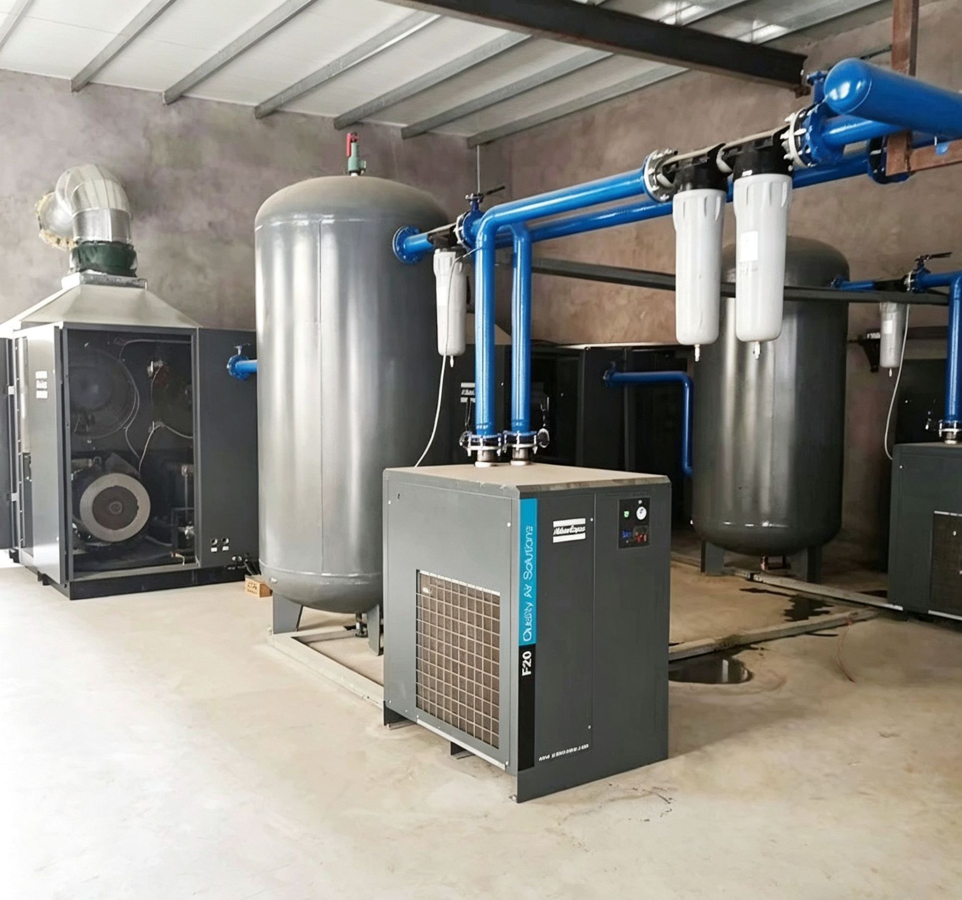 Atlas 55Kw Energy-Saving Machine Oil-Injected Screw Compressor Industrial Intelligent Variable Frequency Air Compressor