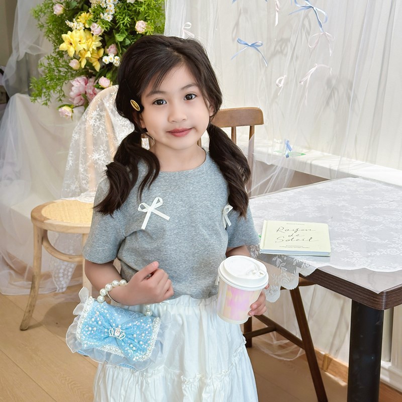 Bolso de moda infantil de perlas de sequilla primavera y verano nuevo mini bolso de cambio ropa infantil con mochila de princesa