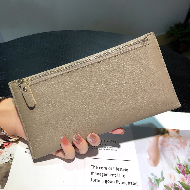 Genuine Leather Long Wallet For Women With Multiple Card Slots_voghion.com