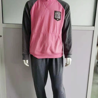 厂家供应 连帽套头卫衣连帽秋季套头青少年休闲无领卫衣