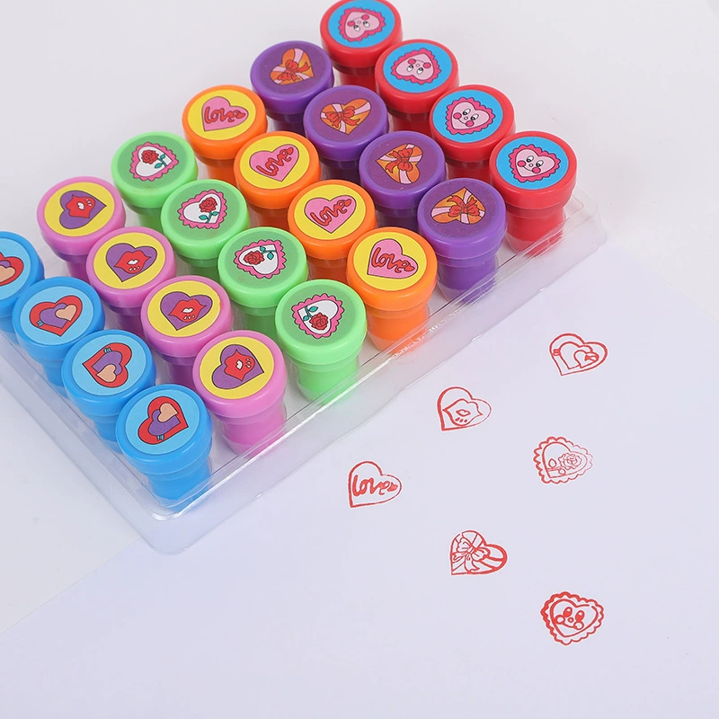 Штамп «Любовь ко Дню святого Валентина», учитель детского сада, креативная награда, цилиндр «Любовь», штамп, детская креативная игрушка «сделай сам»