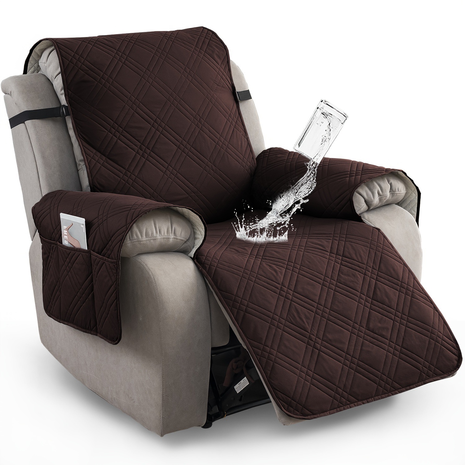 1pc Reclinable impermeable cubierta de silla no deslizante reclinable transfronterizo