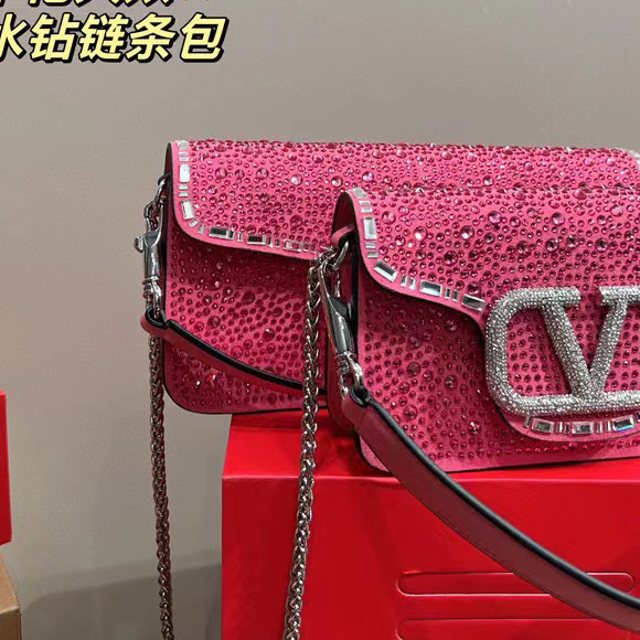 Foreign Trade Live-Stream Fashion Bag, European and American Style, Light Luxury, Letter-Embellished, Crystal-Studded, Internet Celebrity Rhinestone Double Chain Shoulder Crossbody Bag Foreign Trade Live-Stream Fashion Bag, European and American Style, Light Luxury, Letter-Embellished, Crystal-Studded, Internet Celebrity Rhinestone Double Chain Shoulder Crossbody Bag
