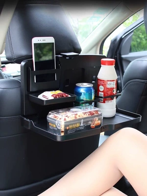 Suitable for car-mounted small table, foldable storage table, car dining table, rear seat multifunctional dining table, computer desk