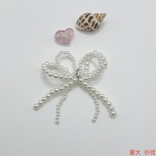 鞋子挂件新款韩国时尚潮流珍珠蝴蝶结包包绳结挂饰小香风配件配饰