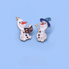冰雪奇緣胸針雪人別針可愛卡通ins潮個性情侶徽章少女包包配飾