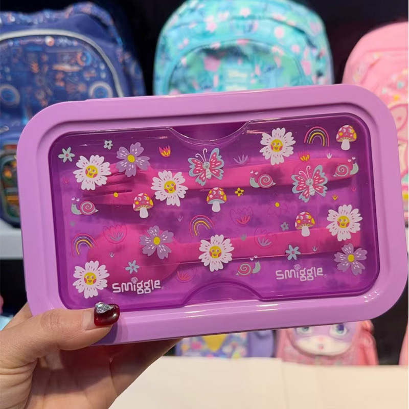Fiambrera australiana smiggle para estudiantes de primaria y secundaria, lonchera de dibujos animados, lonchera de gran capacidad, caja de frutas para niños