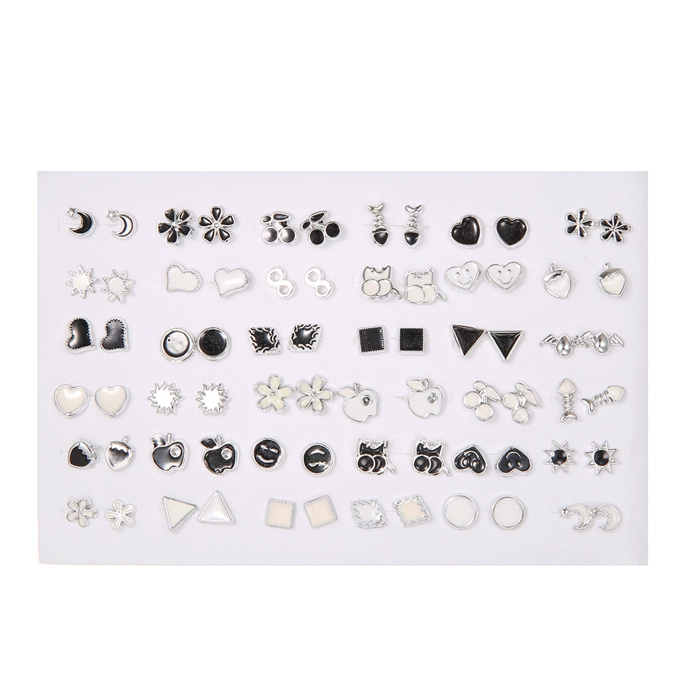 Д Earrings, fashionable lanyard holder, 100 pair, Korean style, simple and elegant design