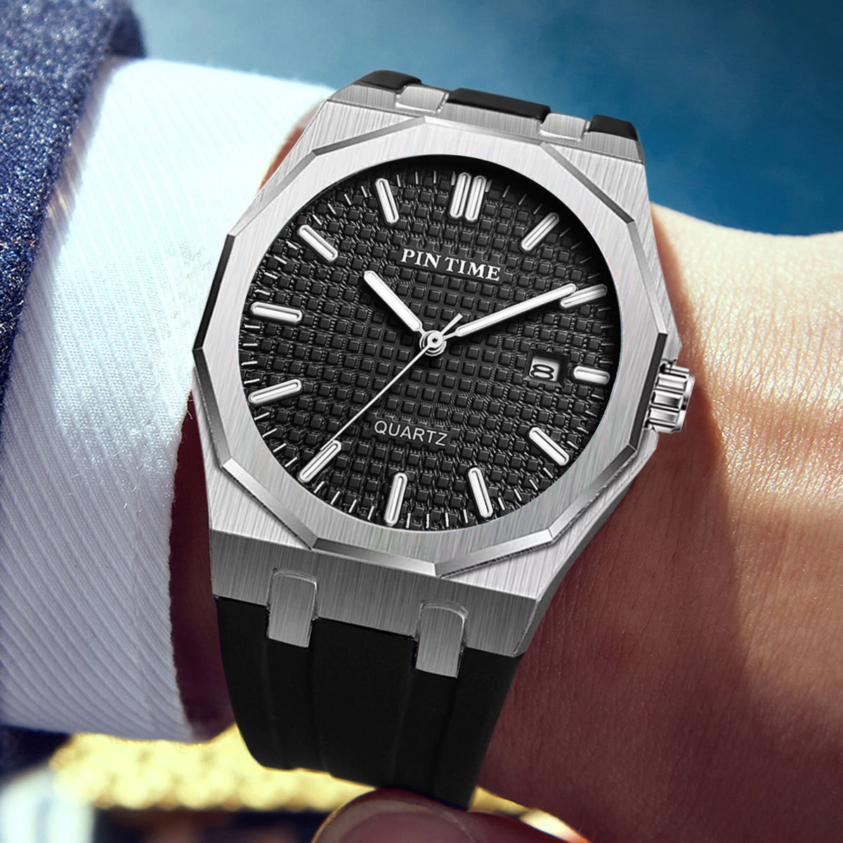 Dropshipping Time Men's Watch Oak Watch High-End Niche Men's Watch Quartz Precision Waterproof Watch for Men