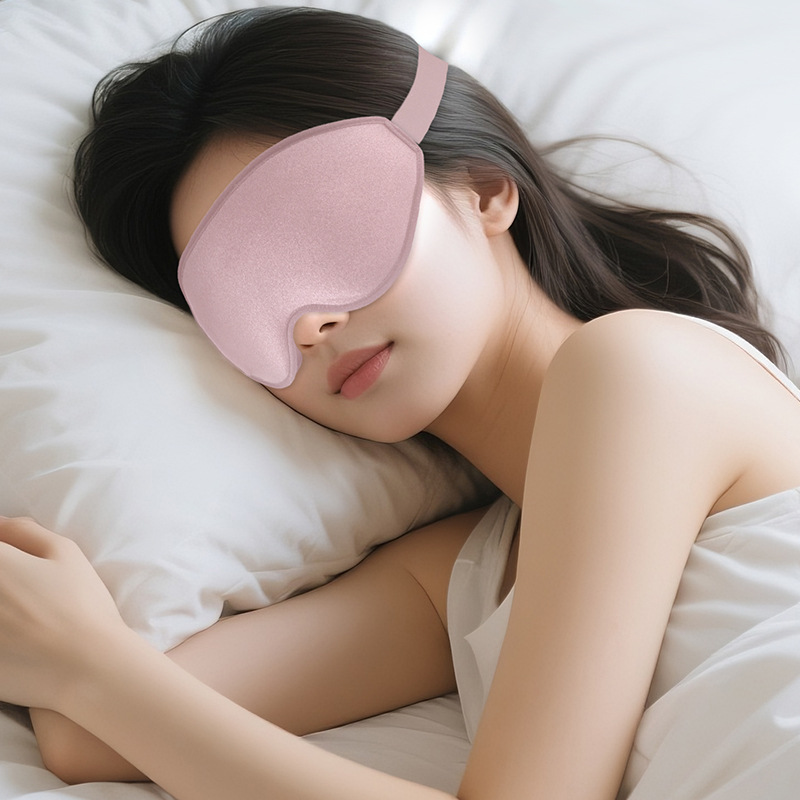 3D Stereo Sleep Deep Socket Light Blocking Zero Pressure Sensation Rebound Memory Foam Non-Pressure Aviation Nap Eye_voghion.com