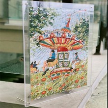 亚克力收纳相框50挂墙1000片拼图框透明夹画框展示摆台拼图框代