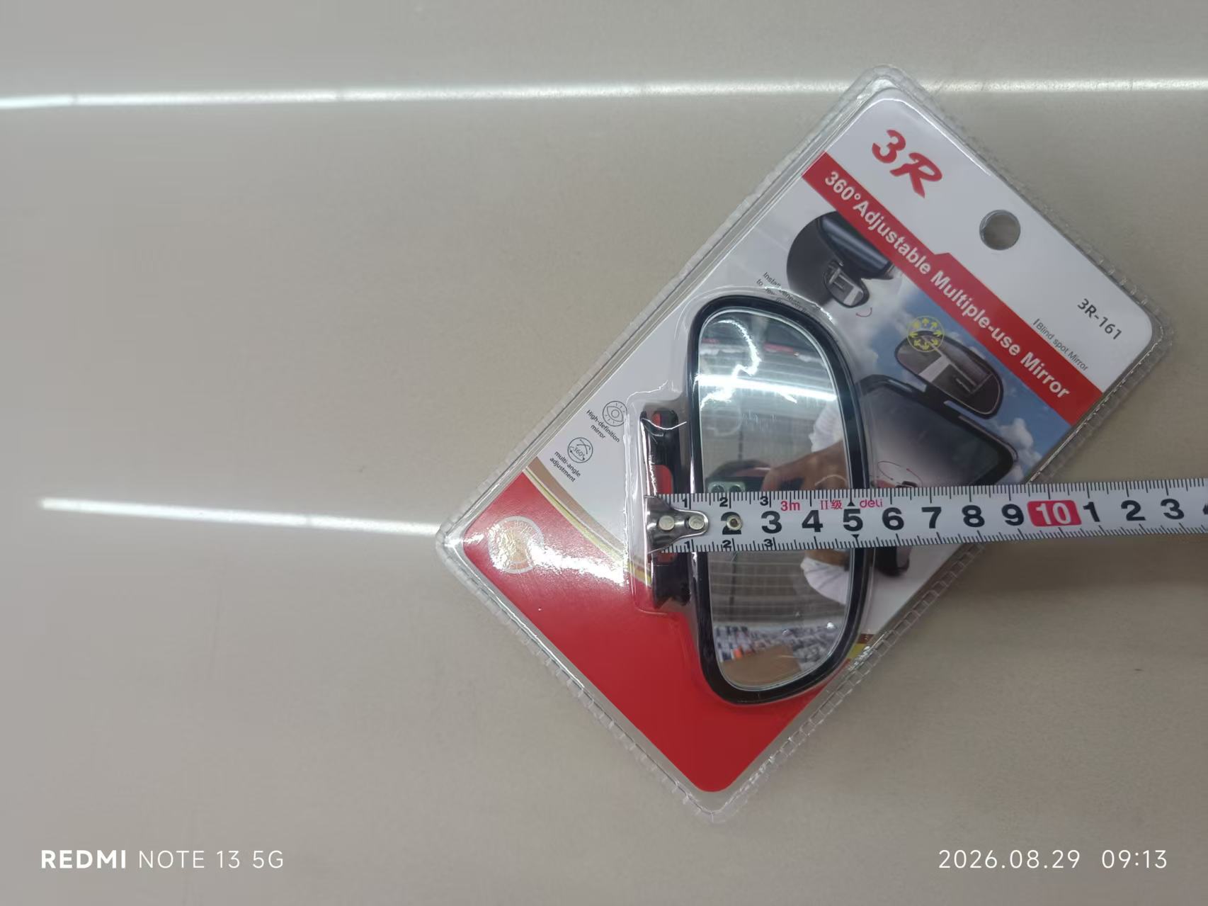 3R-161 Car Reversing Auxiliary Mirror Blind Spot Rearview Mirror Mini Small Trainer Mirror for New Drivers Blind Spot Mirror