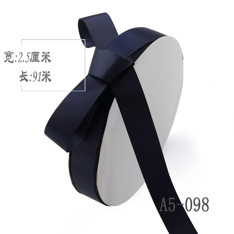 2,5 cm de alta densidad costilla cinta ramo de seda fruta caja de regalo embalaje color Ropa Accesorios hilo de unión cinta