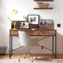 现代简约电脑桌携带桌面置物架方便储物台式办公桌适用于写字办公