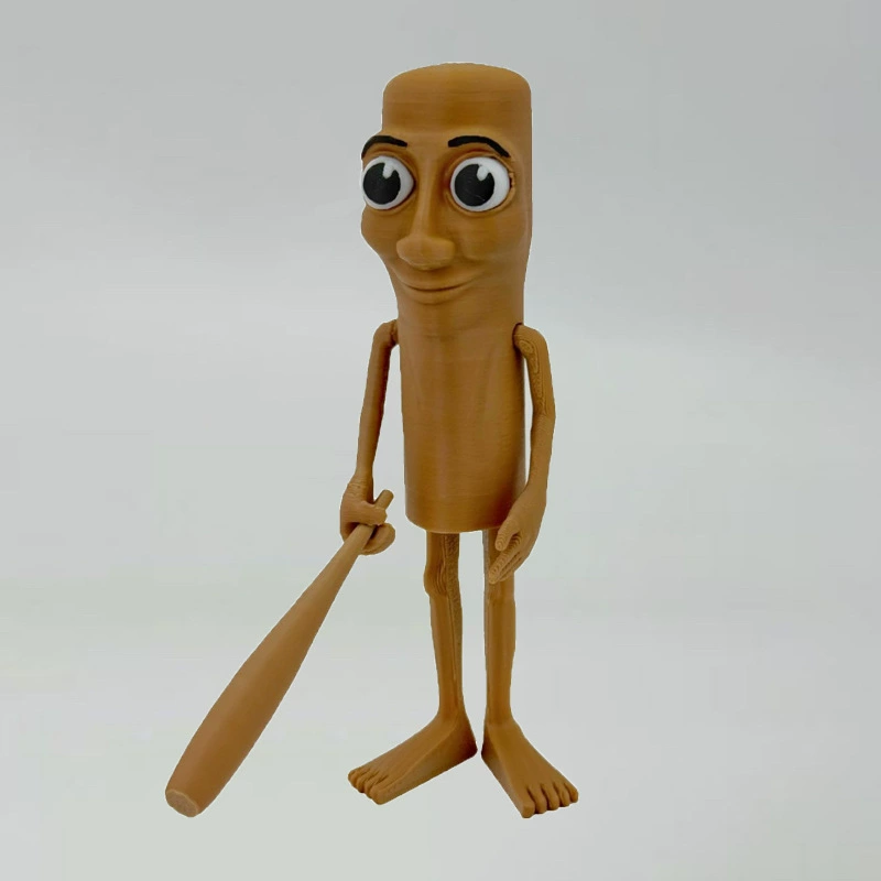 3D-печатная деревянная фигурка человечка TungTungSahur, игрушка для разборки, горы и море, креативный абстрактный интернет-хит