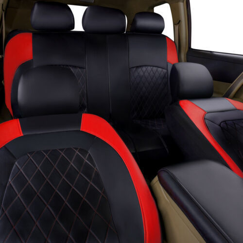 Cross-border foreign trade car seat cover rhombus quilted embroidered full leather artificial leather pu Europe, America and the Middle East four seasons universal seat cushion