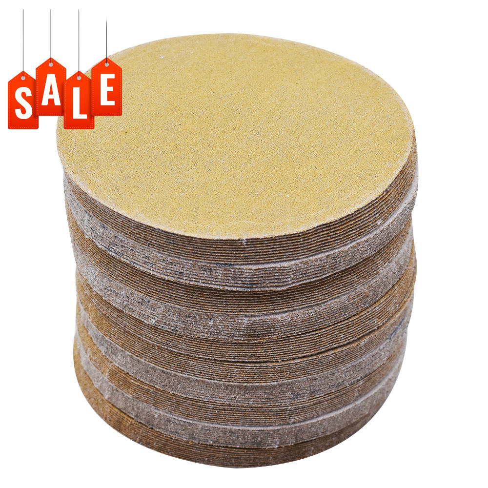 2025新款跨境代发6片氧化铝无孔砂纸6片氧化铝跨境砂纸