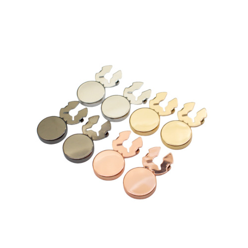Accessories shirt tie clip set cufflinks glossy lid cufflinks buttons copper material logo cufflinks manufacturer wholesale