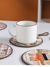 陶瓷隔热垫家用防烫软木垫防滑垫美式复古欧式杯垫餐垫餐桌垫