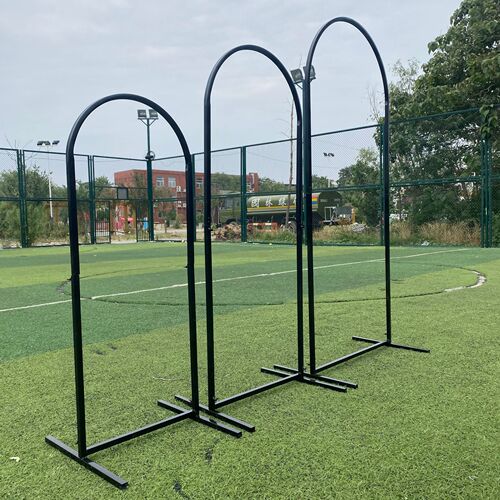 Wedding Arch Black Iron Curved Arch Gate, Iron Wedding Arch, Mountain and River Arch Decoration, Wedding Stage Decor