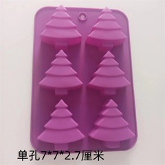 Christmas tree cake mold silicone baking mold DIY oven mold household high-temperature resistant Santa's day mold