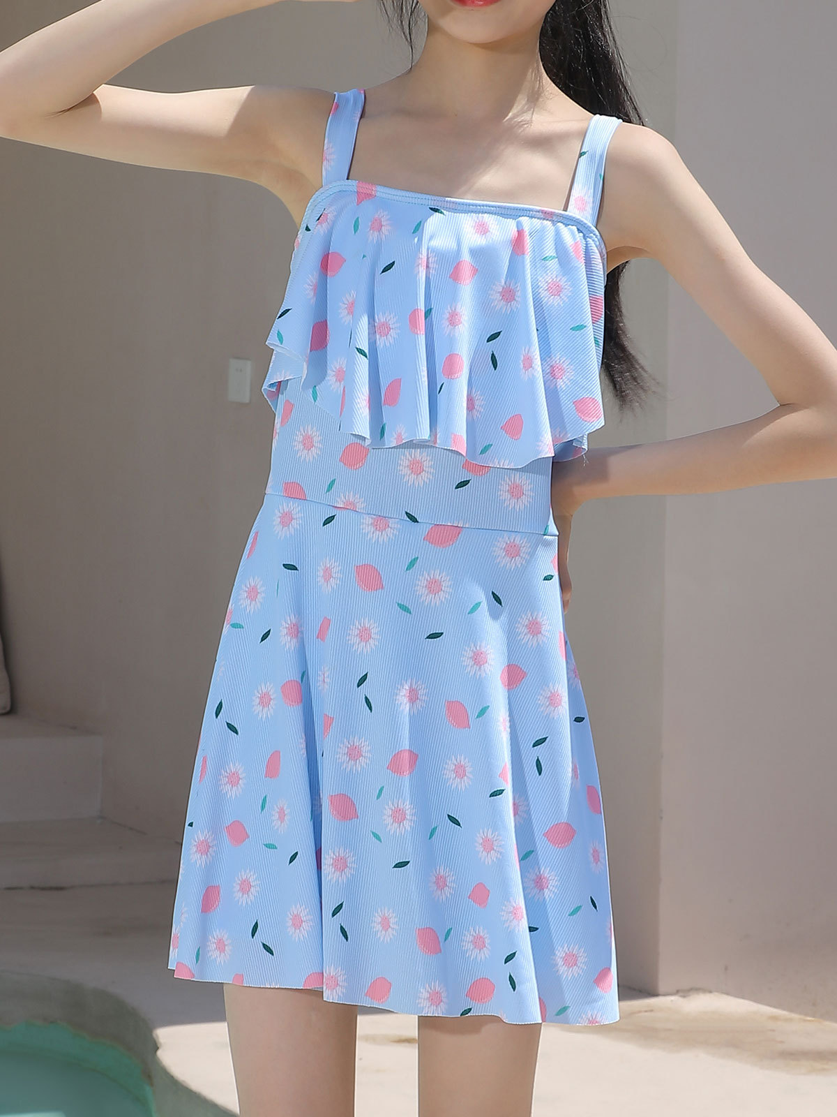 Trajes de baño para niños, niñas, niñas, faldas, pantalones cortos, niños, princesas, cojines de pecho, trajes de baño lindos