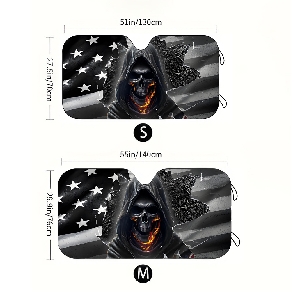 Cross-Border Hot-Selling Front Windshield Heat-Insulating Sunshade Car Universal Aluminum Foil Sunshade Easy to Install and Store