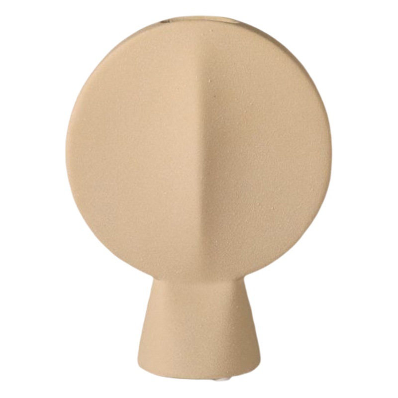 Estilo silencioso helado florero de cerámica ins estilo cara flor dispositivo sala de estar arreglo de flores habitación modelo decoración suave adornos