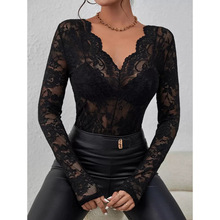 D 42896 Lace Base Blouse ��˿���С���羳����ͨ��