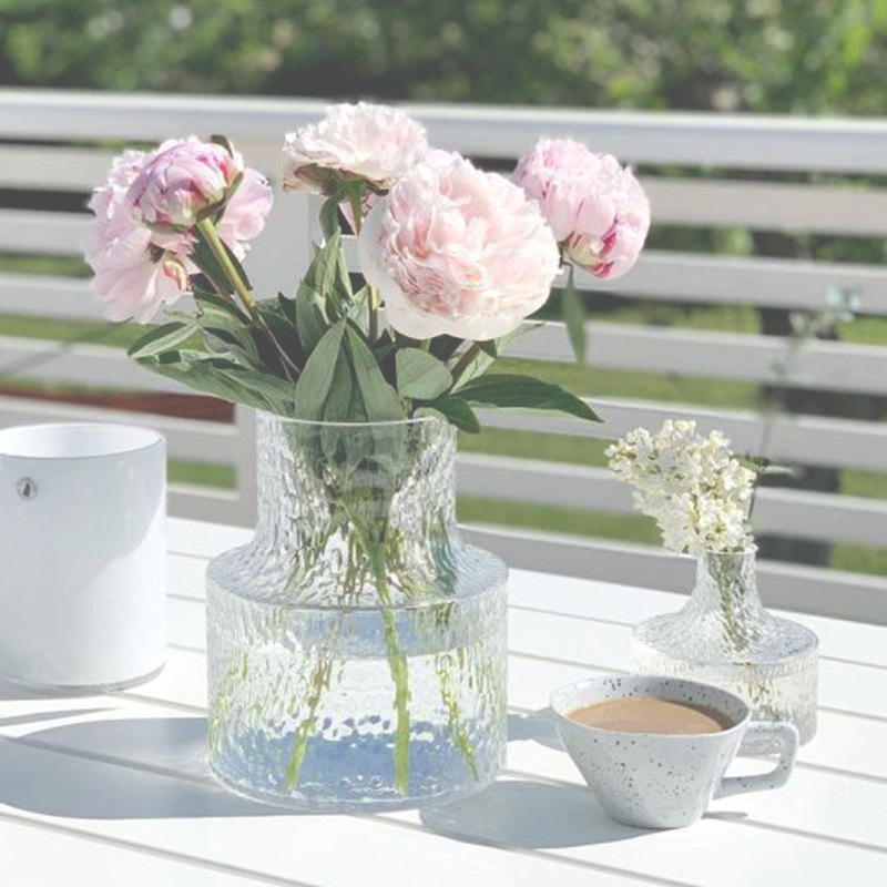 Net red glass vase Nordic inspiration