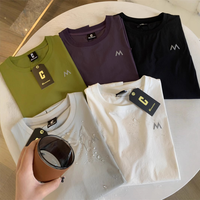 Mountain outdoor! Lightweight waterproof breathable! Summer New Men's Loose Functional Round Neck Short-sleeved T-shirt Trendy Mountain outdoor! Lightweight waterproof breathable! Summer New Men's Loose Functional Round Neck Short-sleeved T-shirt Trendy