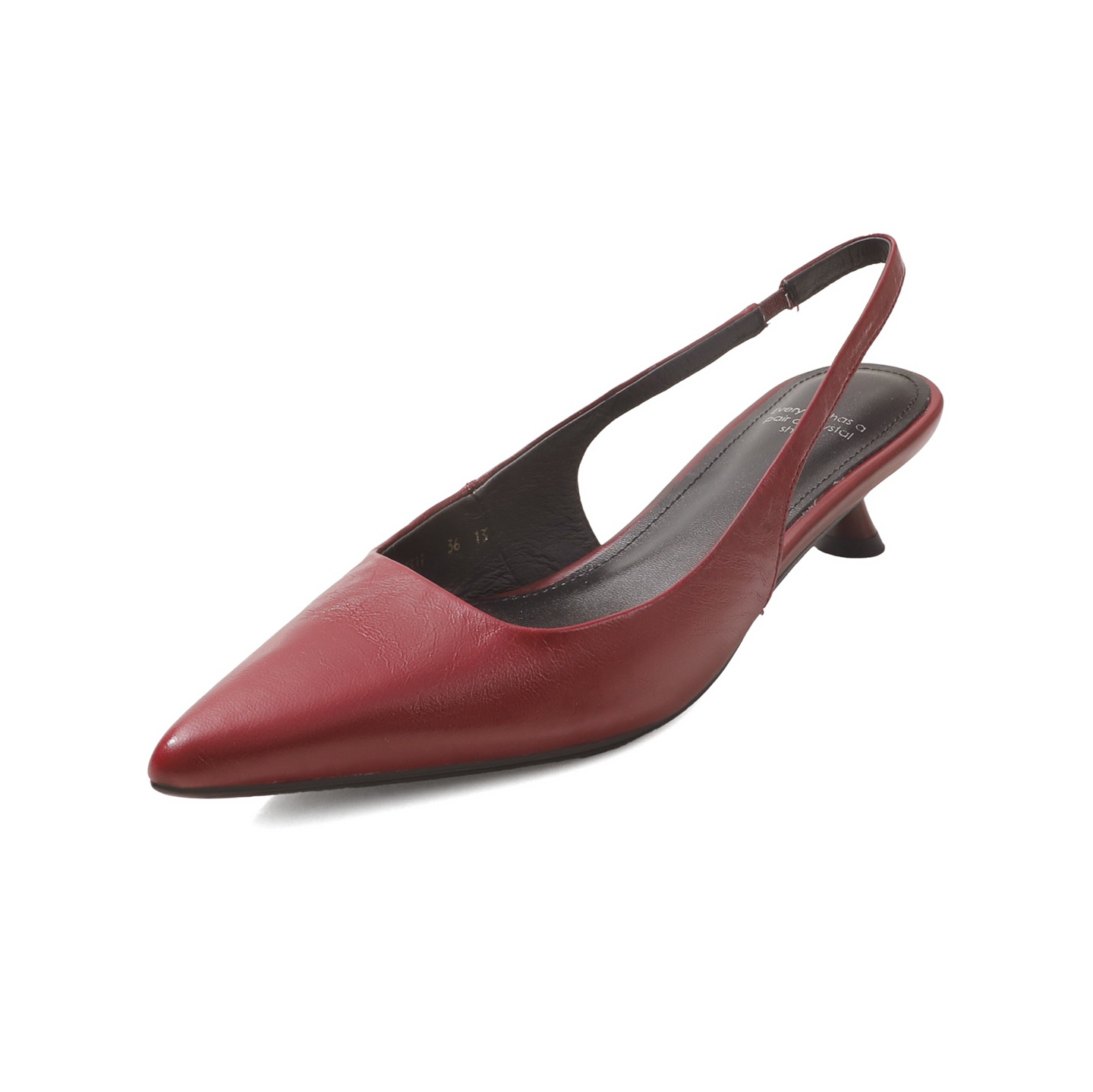 Sandal cao gót nữ mũi nhọn quai hậu dây khóa, gót nhọn 9 cm — đen chi tiết 39