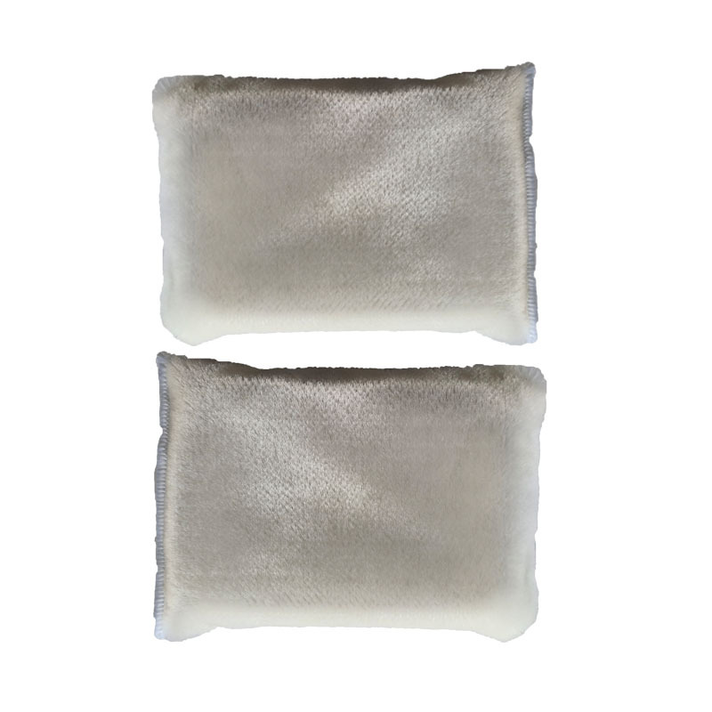 흰색 양면 브러시 천