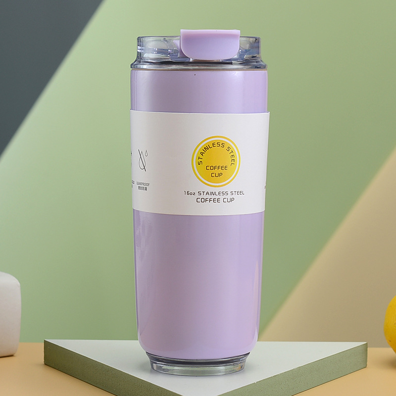 Taza térmica portátil de acero inoxidable, gran capacidad, diseño unisex, a prueba de frío, ideal como regalo