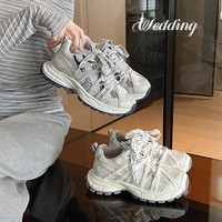 Bajia's same style ~ 2025 summer and autumn new style, slim and foot-showing little daddy shoes, heightening, versatile, thick-soled, runaway daddy shoes