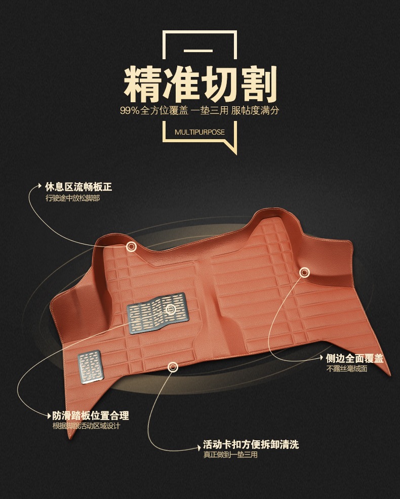 Wuling Light Floor Mats 6389/88 6390 6376 Rongguang V Hongguang S Hongguang V 6391 Hongtu Full Coverage Floor Mats