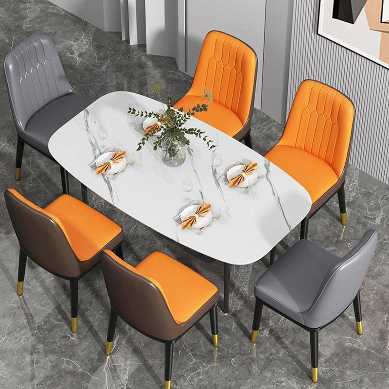 Silla de paquete suave, hotel en casa, silla de recepción de negociación, silla de respaldo de paquete suave simple moderna al por mayor, mesa y silla de comedor de ocio