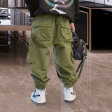 Весенние детские штаны для мальчиков, тренд сезона, подходит для подростков, в корейском стиле