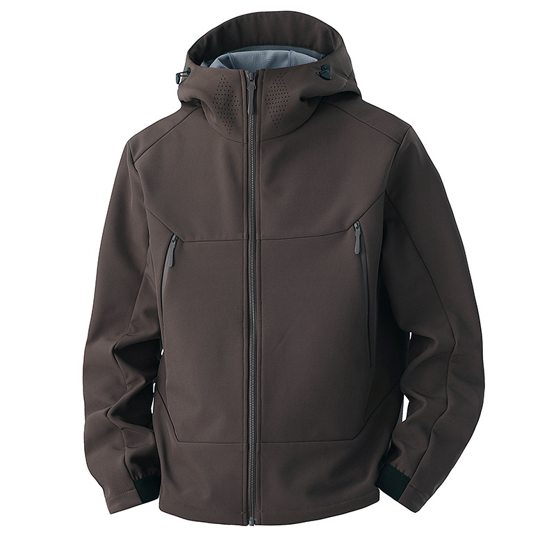 New Soft Shell Jacket Men's Trend Outdoor Jacket Windproof Waterproof Casual Sports Jacket Versatile_voghion.com