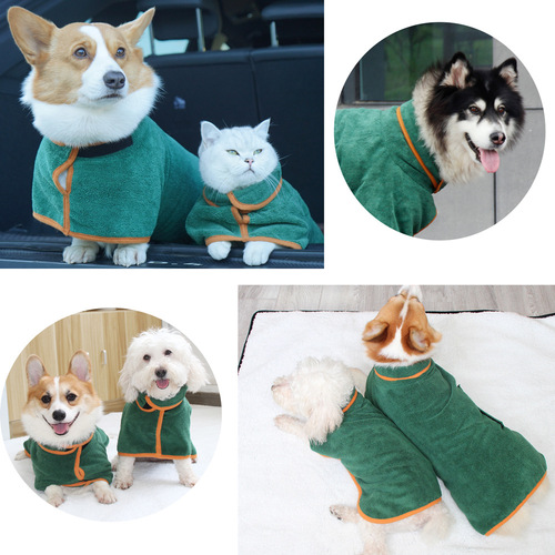Pet it Amazon pet absorbent bathrobe microfiber dog quick-drying bath towel cross-border pet supplies