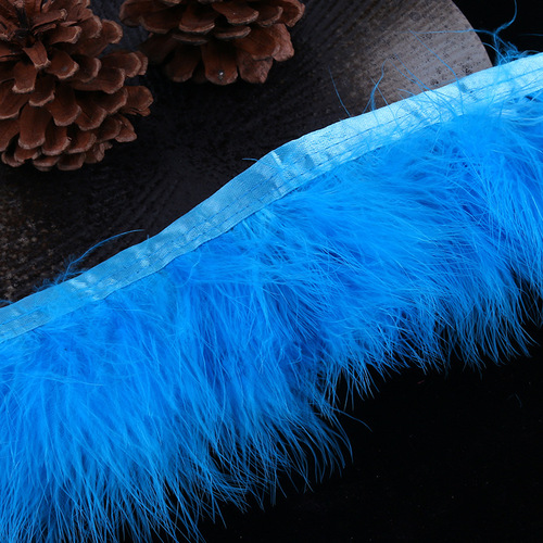 1meter DIY feathers Edge trim ribbon for dance costumes stage performance dress feather skirt wedding birthday party car anti-slip mat decoration DIY clothing accessories