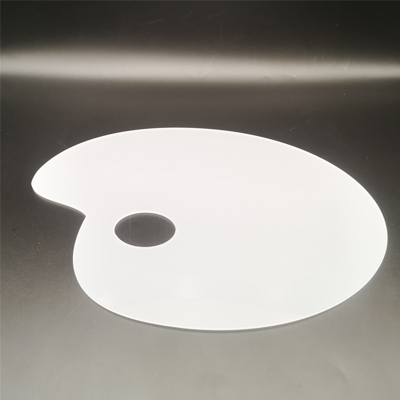 厂家批发水粉油画水彩绘画调色盘调色板透明椭圆形亚克力调色板