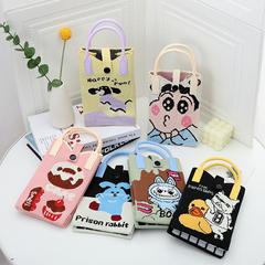 感ニットの携帯電話のカバンの三麗欧のアニメーションの新型のinsネットの赤いファッションのハンドバッグの個性のトートのカバン