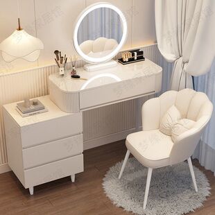 Cream Style Slate Dressing Table Simple Storage Cabinet Bedside Table Dressing Table Small Bedroom Integrated Telescopic Factory Supply