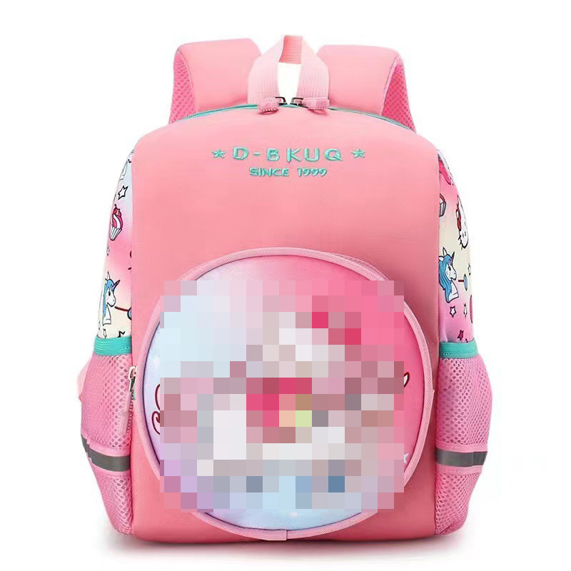 Mochila infantil bonita de dibujos animados de anime para guardería, mochila escolar ligera para bebés para reducir la carga, adecuada para clases grandes, medianas y pequeñas, exportación.