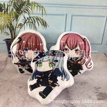 漫展热销手游二次元周边毛绒抱枕少女前线抱枕靠垫午睡枕玩具抱枕