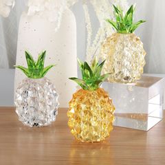 Acrylic Creative Transparent Pineapple Lamp Decor Nordic Home Decor Ornament LED Night Light Christmas Ornament