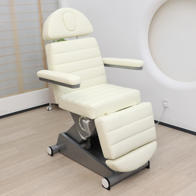Cama de belleza elevadora eléctrica, cama de masaje giratoria, sala de belleza, cama de tatuaje, cama de fisioterapia multifuncional y multiángulo