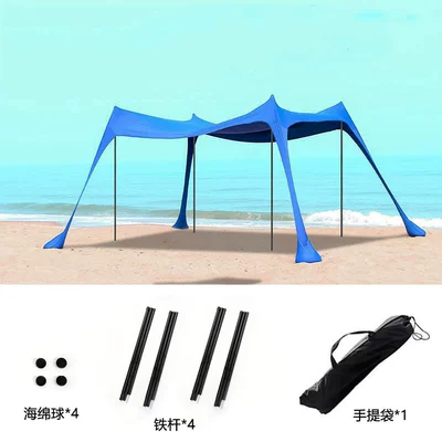 Avtomobil dam çadırları — sand digging tent Lycra sun-proof - new-blue-set-of-4-irons-200160150cm