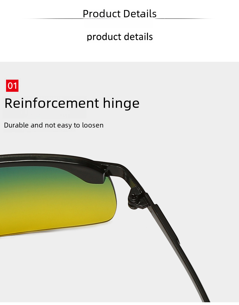 Nova barvno spreminjajoča se polarizirana sončna očala 3043 moška dnevna in nočna sončna očala za vožnjo, ribolov, nočni vid, tovarna na debelo_voghion.com